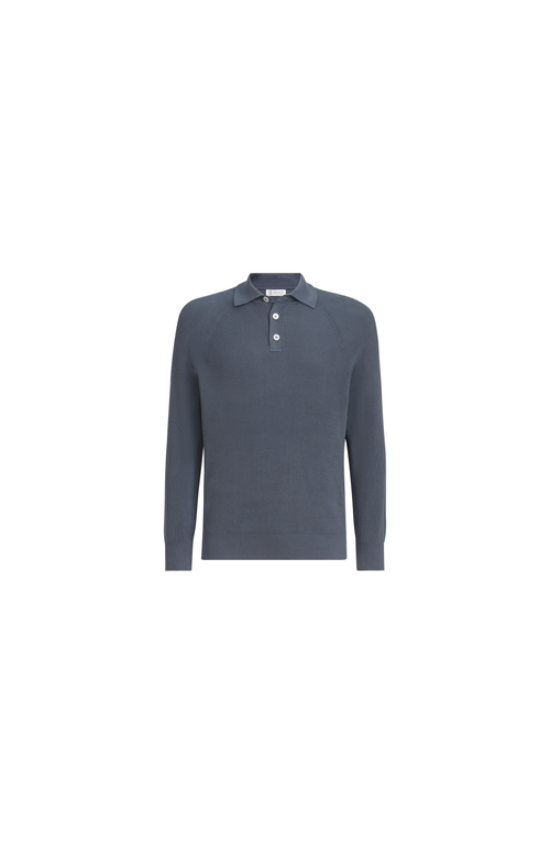 Brunello Cucinelli Brunello Cucinelli English Rib knit polo