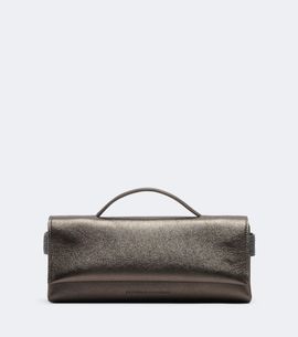 Brunello Cucinelli Brunello Cucinelli Essence metallic leather top-handle bag