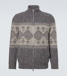 Brunello Cucinelli Brunello Cucinelli Fair Isle wool, silk, and cashmere cardigan