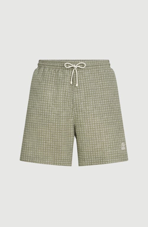 Brunello Cucinelli Brunello Cucinelli Flower print nylon swim shorts