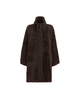 Brunello Cucinelli Brunello Cucinelli Fuzzy shearling coat with shiny zipper pull - 2