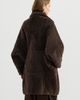 Brunello Cucinelli Brunello Cucinelli Fuzzy shearling coat with shiny zipper pull - 3