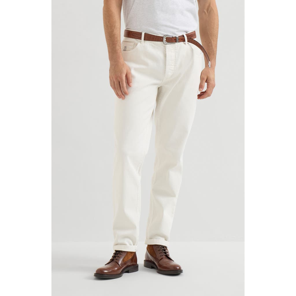 Brunello Cucinelli Brunello Cucinelli Garment-dyed traditional fit five-pocket trousers
