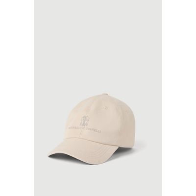 Brunello Cucinelli Brunello Cucinelli Garment-dyed twisted cotton gabardine baseball cap with embroidered logo