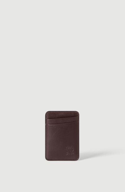 Brunello Cucinelli Brunello Cucinelli Grained leather magnetic card holder