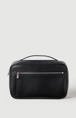 Brunello Cucinelli Brunello Cucinelli Grained leather travel beauty case