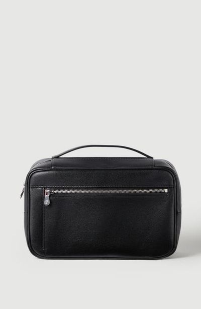 Brunello Cucinelli Brunello Cucinelli Grained leather travel beauty case