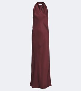 Brunello Cucinelli Brunello Cucinelli Halterneck silk satin gown