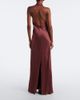 Brunello Cucinelli Brunello Cucinelli Halterneck silk satin gown - 6