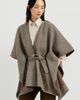 Brunello Cucinelli Brunello Cucinelli Hand-crafted reversible hooded poncho - 1
