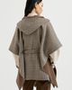 Brunello Cucinelli Brunello Cucinelli Hand-crafted reversible hooded poncho - 3