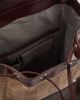 Brunello Cucinelli Brunello Cucinelli Herringbone leather-trimmed backpack - 4