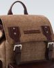 Brunello Cucinelli Brunello Cucinelli Herringbone leather-trimmed backpack - 6