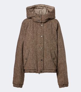 Brunello Cucinelli Brunello Cucinelli Hooded wool-blend down jacket