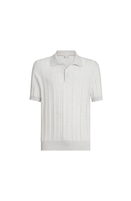 Brunello Cucinelli Brunello Cucinelli Jacquard knit polo shirt