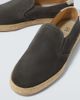Brunello Cucinelli Brunello Cucinelli Jute-trimmed suede slip-on shoes - 3