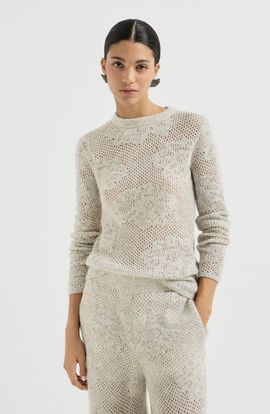 Brunello Cucinelli Brunello Cucinelli Lace flowers sweater