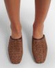 Brunello Cucinelli Brunello Cucinelli Leather-trimmed raffia mules - 2