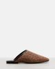 Brunello Cucinelli Brunello Cucinelli Leather-trimmed raffia mules - 6