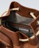 Brunello Cucinelli Brunello Cucinelli Leather-trimmed suede backpack - 3