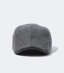 Brunello Cucinelli Brunello Cucinelli Leather-trimmed virgin wool flat cap