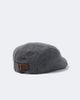 Brunello Cucinelli Brunello Cucinelli Leather-trimmed virgin wool flat cap - 2