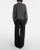 Brunello Cucinelli Brunello Cucinelli Leather-trimmed wide-leg jeans - 6