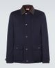 Brunello Cucinelli Brunello Cucinelli Leather-trimmed wool jacket - 1