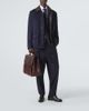 Brunello Cucinelli Brunello Cucinelli Leather-trimmed wool jacket - 3
