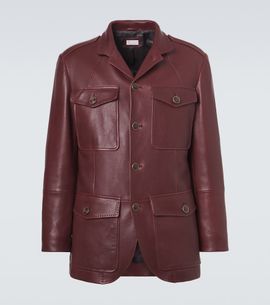 Brunello Cucinelli Brunello Cucinelli Leather field jacket