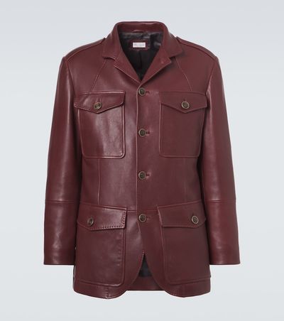 Brunello Cucinelli Brunello Cucinelli Leather field jacket