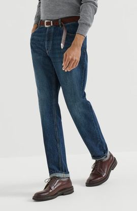 Brunello Cucinelli Brunello Cucinelli Lightweight denim traditional fit five-pocket trousers