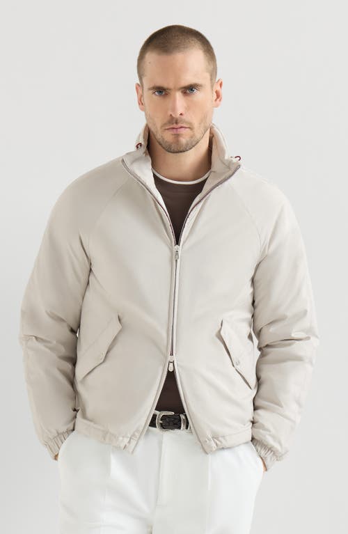 Brunello Cucinelli Brunello Cucinelli Lightweight nylon outerwear jacket with packable hood