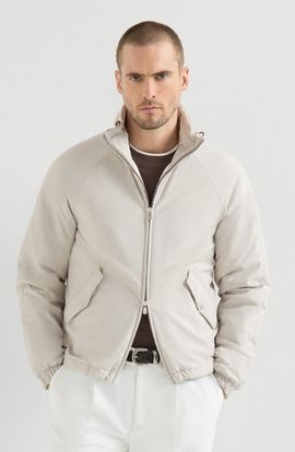 Brunello Cucinelli Brunello Cucinelli Lightweight nylon outerwear jacket with packable hood