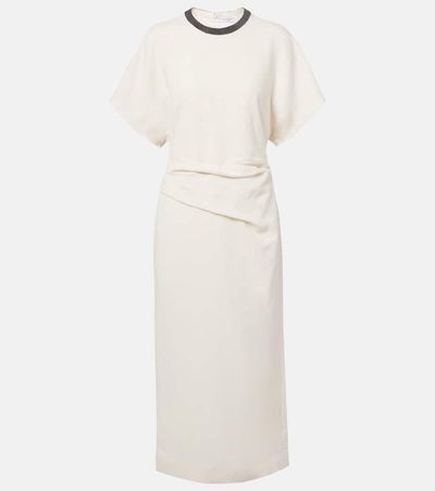 Brunello Cucinelli Brunello Cucinelli Linen-blend midi dress