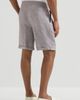 Brunello Cucinelli Brunello Cucinelli Linen and hemp diagonal Bermuda shorts with drawstring and double pleats - 3