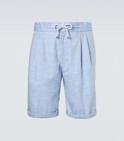 Brunello Cucinelli Brunello Cucinelli Linen and wool Bermuda shorts