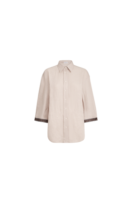 Brunello Cucinelli Brunello Cucinelli Linen shirt with dazzling cuffs