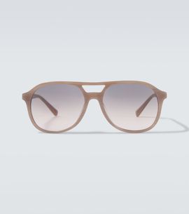Brunello Cucinelli Brunello Cucinelli Logo aviator sunglasses