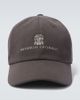 Brunello Cucinelli Brunello Cucinelli Logo cotton canvas baseball cap - 1