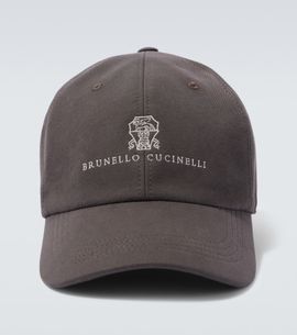 Brunello Cucinelli Brunello Cucinelli Logo cotton canvas baseball cap