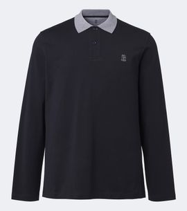 Brunello Cucinelli Brunello Cucinelli Logo cotton jersey polo shirt