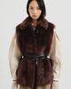Brunello Cucinelli Brunello Cucinelli Lux shearling vest with nappa leather belt and monili - 1