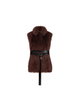 Brunello Cucinelli Brunello Cucinelli Lux shearling vest with nappa leather belt and monili - 2