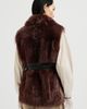 Brunello Cucinelli Brunello Cucinelli Lux shearling vest with nappa leather belt and monili - 3