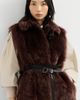 Brunello Cucinelli Brunello Cucinelli Lux shearling vest with nappa leather belt and monili - 5