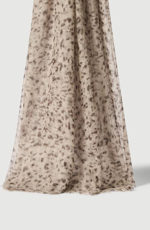 Brunello Cucinelli Brunello Cucinelli Lynx print cashmere scarf