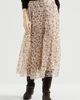 Brunello Cucinelli Brunello Cucinelli Lynx print silk organza pleated skirt - 2