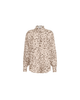 Brunello Cucinelli Brunello Cucinelli Lynx print silk pongee shirt with monili - 1