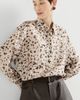 Brunello Cucinelli Brunello Cucinelli Lynx print silk pongee shirt with monili - 5
